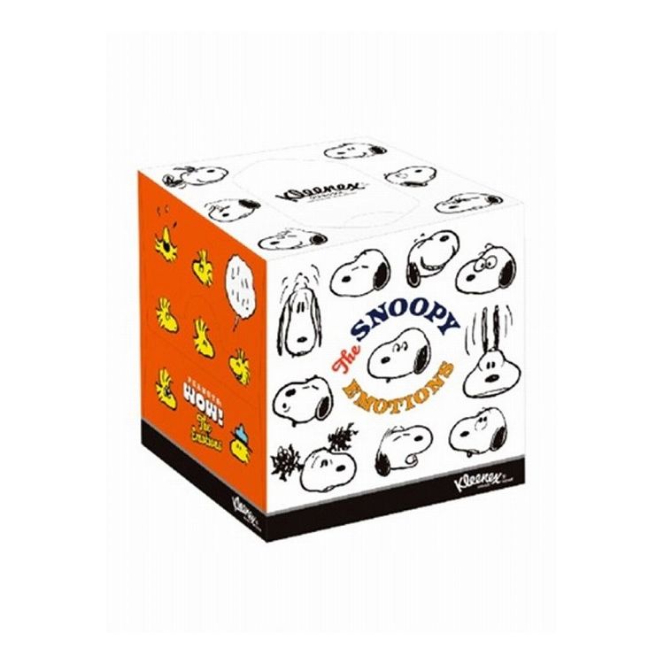 【単品3個セット】 日本製紙クレシア クリネックス ティシュー 80組 スヌーピー×3個(代引不可)