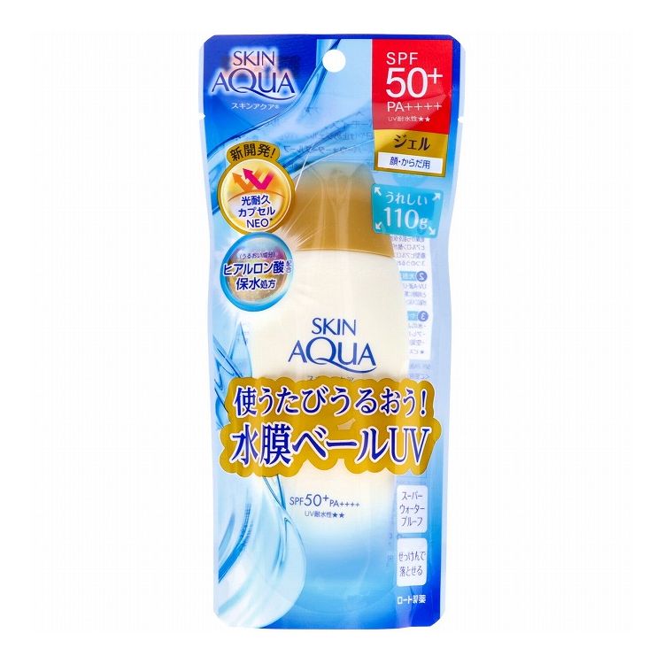 【単品10個セット】 ロート製薬 スキンアクア スーパーモイスチャージェル 110g(代引不可)【送料無料】