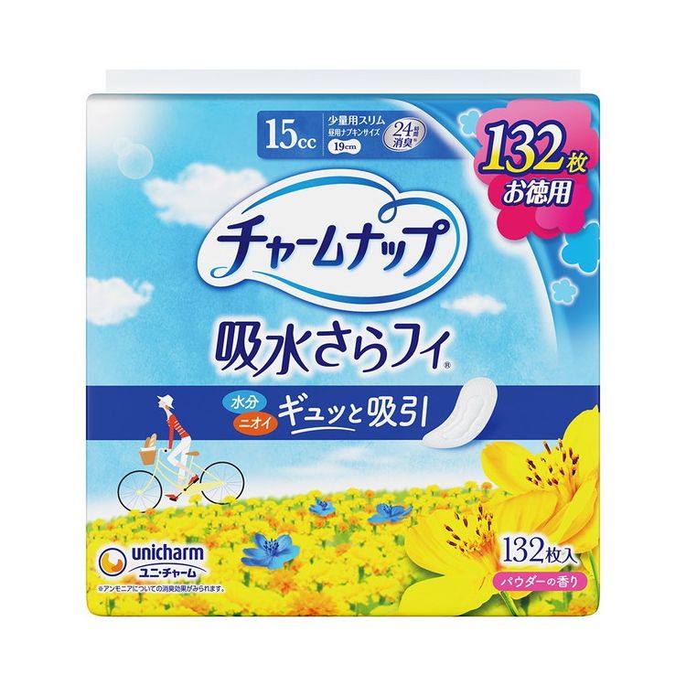 【単品12個セット】 ユニ・チャーム チャームナップ少量用132枚(代引不可)【送料無料】