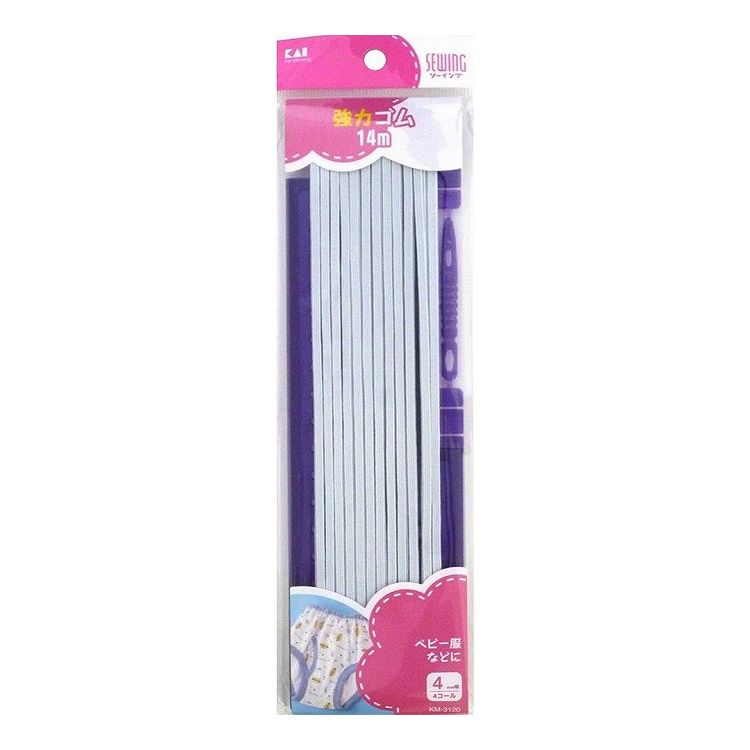 ※こちらの商品は単品商品（JANコード管理)の商品が6個セットでの販売となります。↓↓以下、単品商品説明分↓↓4コール14Mの強力ゴムです。ベビー服などに。■商品区分 雑品■製造国 日本■サイズ/容量 4コール■メーカー名 貝印株式会社※メーカーの都合により予告なくパッケージ、仕様等が変更になる場合がございます。※アソート品のカラーはランダムでのお届けとなります。※当店はJANコード（商品コード）にて商品管理を行っている為、上記に伴う返品、交換等は受け付けておりませんで予めご了承の上お買い求めください。【代引きについて】こちらの商品は、代引きでの出荷は受け付けておりません。【送料について】北海道、沖縄、離島は送料を頂きます。