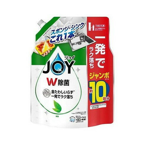 【単品3個セット】 除菌ジョイコンパクト緑茶の香り詰替ジャンボサイズ P&Gジャパン(代引不可)【送料無料】