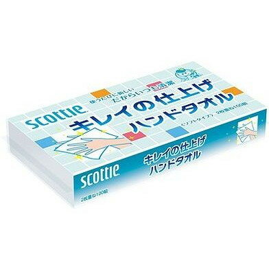 スコッティ キレイの仕上げ ハンドタオル100 日本製紙クレシア(代引不可)