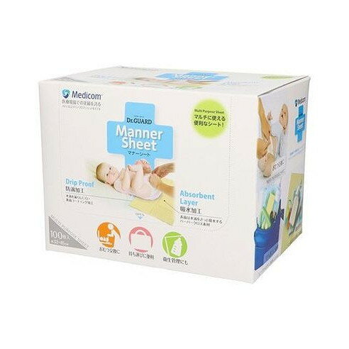 【単品2個セット】 ドクターガードマナーシート100枚入 ARメディコムインクアジア(代引不可)【送料無料】