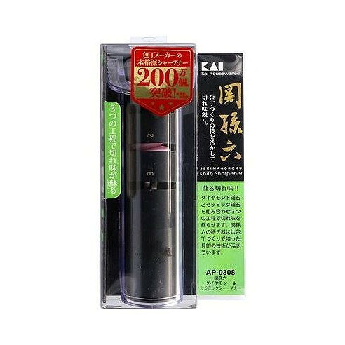 【商品詳細】性質の違う3種類の砥石を順番使うことで、切れ味を簡単に蘇えらせることが可能です。メーカー名:貝印生産国:日本内容量:1本【代引きについて】こちらの商品は、代引きでの出荷は受け付けておりません。【送料について】北海道、沖縄、離島は送料を頂きます。