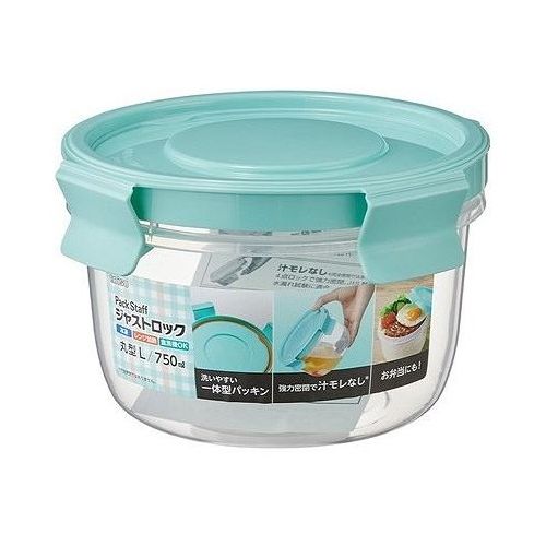 【単品7個セット】 エビス パックスタッフ ジャストロック丸型L・1コ入 日本製 冷凍 レンジ加熱 保存容器 食品保存(代引不可)