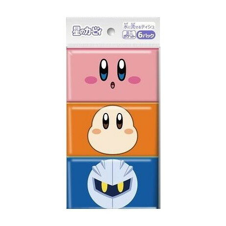 【単品9個セット】 星のカービィ ミニポケットティシュ6個組 ダイレイ(代引不可)