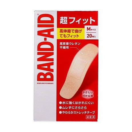 【単品7個セット】 バンドエイド 超フィット Mサイズ 20枚 JNTLコンシューマーヘルス(代引不可)【送料無料】