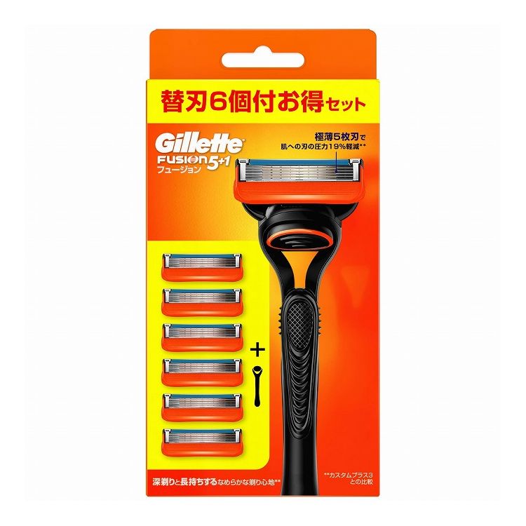 楽天市場】ジレット フュージョン5+1 ホルダー 替刃6個付(の通販 楽天市場】ジレット フュージョン5+1 ホルダー 替刃6個付(の通販