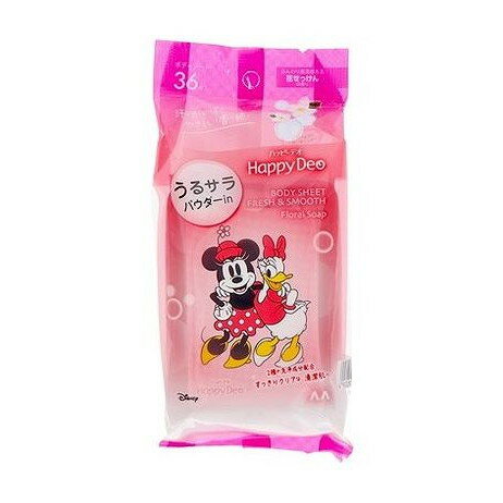 【単品20個セット】 マンダム ハッピーデオ ボディシート うるサラ 花せっけん マンダム(代引不可)【送料無料】