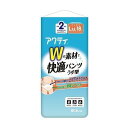 【単品2個セット】 日本製紙クレシア アクティ Wの素材で快適パンツ うす型 L-LLサイズ(代引不可)【送料無料】