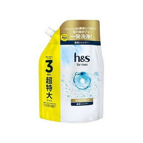 h&s for men スカルプゴールドシャンプー超特大サイズ P&Gジャパン(代引不可)【送料無料】