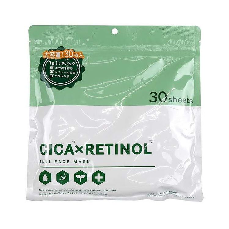 【単品3個セット】 CICA×RETINOLフェイスマスク30枚入 富士(代引不可)【送料無料】