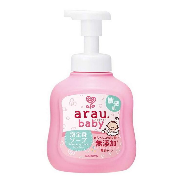 【単品11個セット】 アラウベビー泡全身ソープ 敏感肌 450mL サラヤ(代引不可)【送料無料】