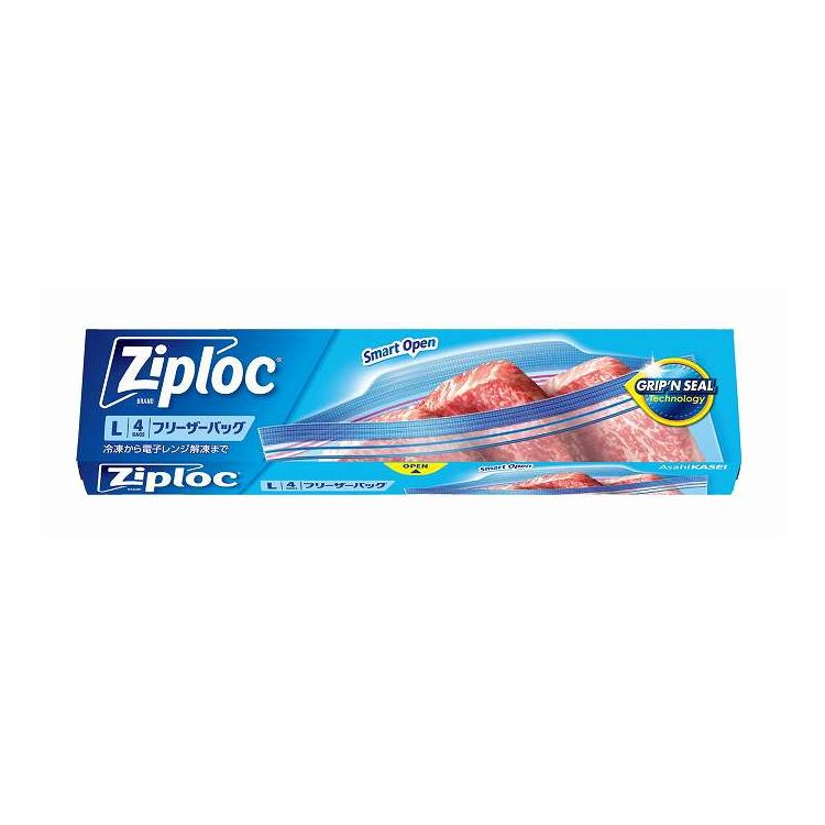 【単品12個セット】 ジップロック フリーザーバッグL4枚お試し品 旭化成ホームプロダクツ(代引不可)【..