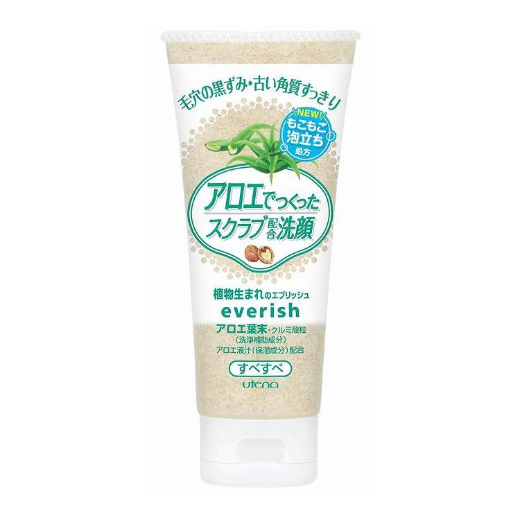 【単品7個セット】 ウテナ エブリッシュ アロエスクラブ洗顔(代引不可)【送料無料】
