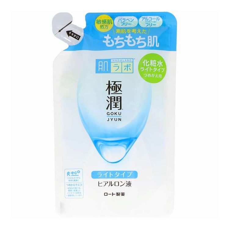 【単品6個セット】 ロート製薬 肌ラボ 極潤ヒアルロン液 ライトタイプ つめかえ用 170ml(代引不可)【送料無料】(4.0)