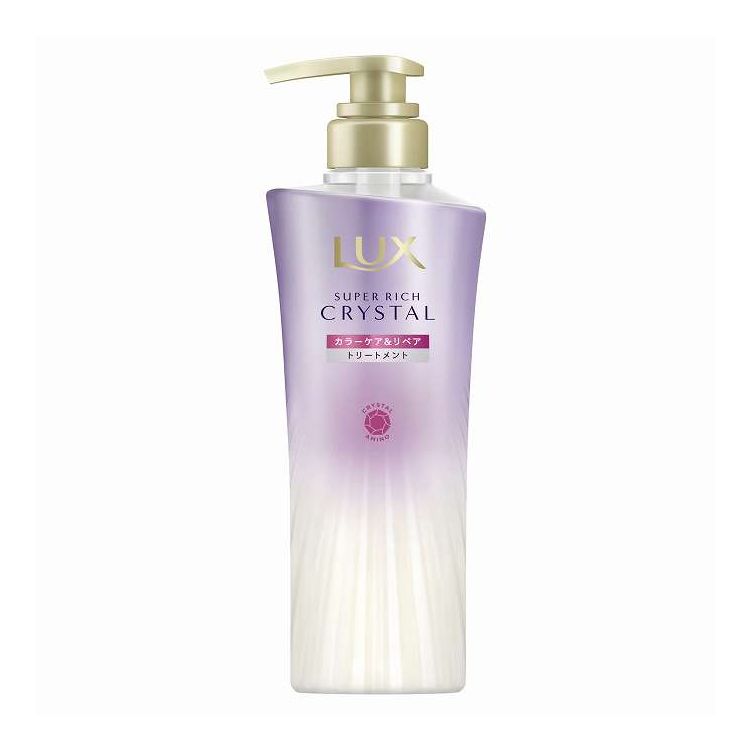 【単品10個セット】 ユニリーバ・ジャパン ラックス スーパーリッチクリスタル カラーケア&リペア トリートメント ポンプ 450G(代引不可)【送料無料】