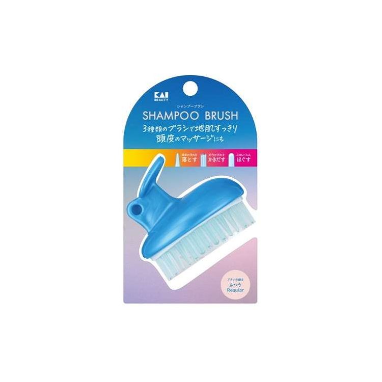 Brushes, Combs - 【単品15個セット】 貝印 シャンプーブラシ レギュラー(代引不可)【送料無料】