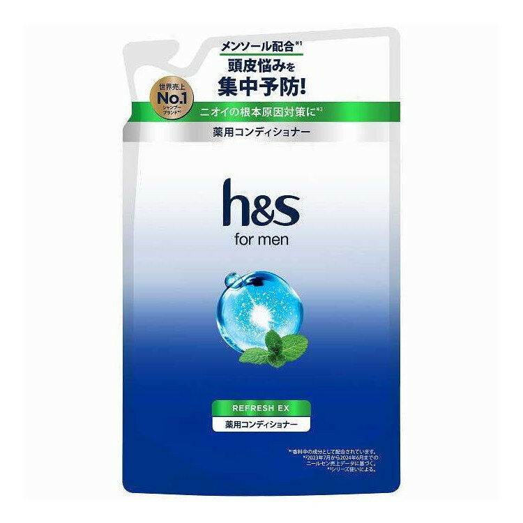 【単品9個セット】 H&S FORMEN リフレッシュ EXコンディショナーつめかえ P&G 300g(代引不可)【送料無料】