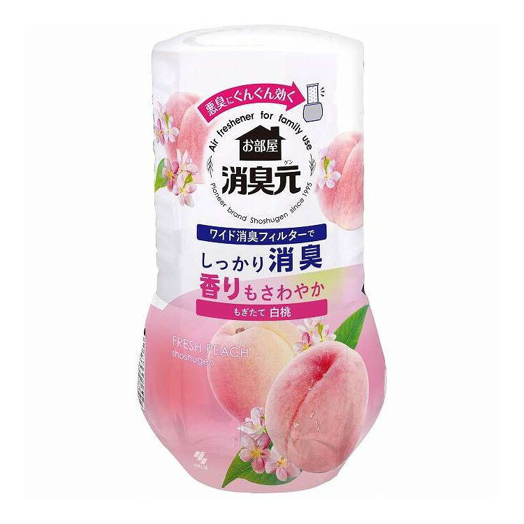 【単品11個セット】 お部屋の消臭元 もぎたて白桃 小林製薬 400ml(代引不可)【送料無料】
