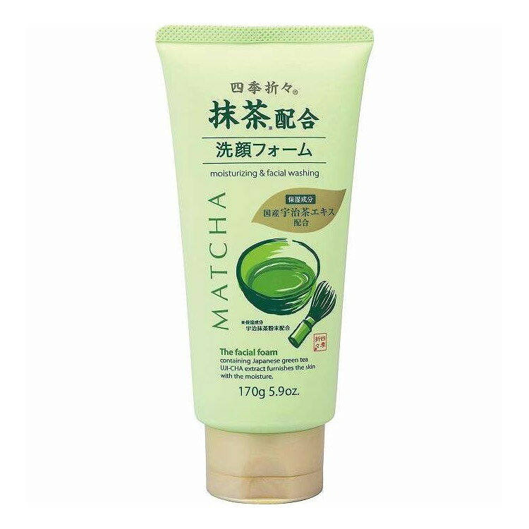 【商品詳細】こだわりの保湿成分　宇治抹茶粉末・宇治茶エキス・チャ種子油＊　配合。お肌を考えた5つの無添加処方。無着色、無鉱物油、石油系界面活性剤不使用、動物由来原料不使用、シリコンフリー。●きめ細かなもちもち泡がお肌を包み込み、余分な皮脂や汚れをやさしく洗い落とします。＊すべて国産成分:水、ラウリン酸、ミリスチン酸、コカミドDEA、水酸化K、グリセリン、コカミドプロピルベタイン、ラウレス硫酸Na、コカミドMEA、塩化Na、チャ葉エキス、チャ葉、チャ種子油、BG、変性アルコール、EDTA−4Na、フェノキシエタノール、エチルパラベン、安息香酸Na、香料商品区分:化粧品メーカー名:熊野油脂生産国・加工国:日本内容量:170G【代引きについて】こちらの商品は、代引きでの出荷は受け付けておりません。【送料について】北海道、沖縄、離島は送料を頂きます。