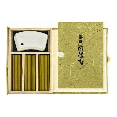 【単品2個セット】 日本香堂 毎日白檀香 スティック60本入(代引不可)【メール便（ゆうパケット）】【送料無料】