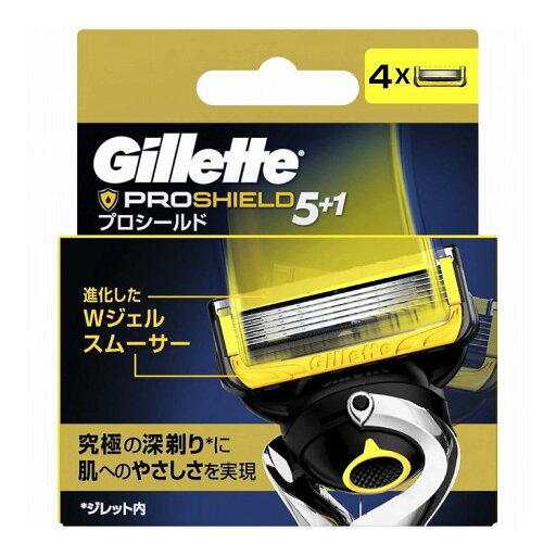 P&G ジレット プロシールド替刃4個入り(代引不可)【送料無料】 P&G ジレット プロシールド替刃4個入り(代引不可)【送料無料】