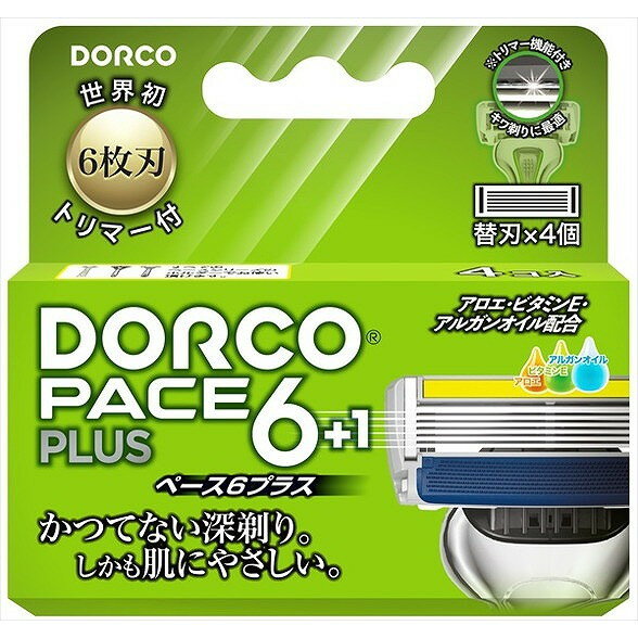 【単品5個セット】PACE6プラス替刃4個 ドルコ(代引不可)【送料無料】
