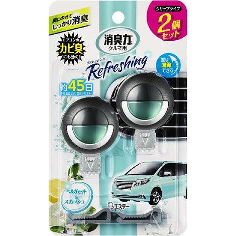 【単品19個セット】クルマの消臭力クリップタイプ2PB&S6.4ML エステー(代引不可)【送料無料】