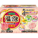 【単品4個セット】温泡ONPOこだわり桃炭酸湯20錠入 アース製薬(代引不可)【送料無料】