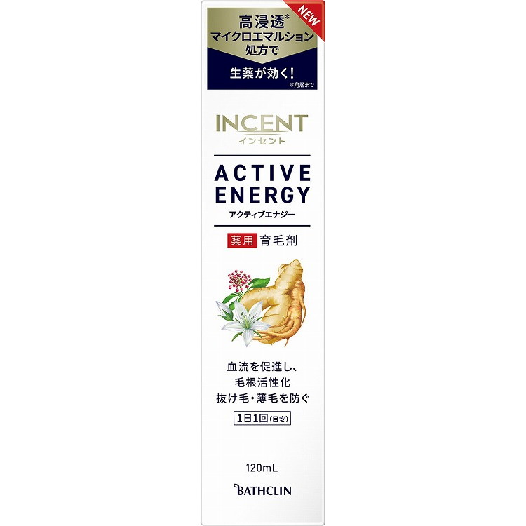 【単品10個セット】インセント アクティブエナジー120mL バスクリン(代引不可)【送料無料】