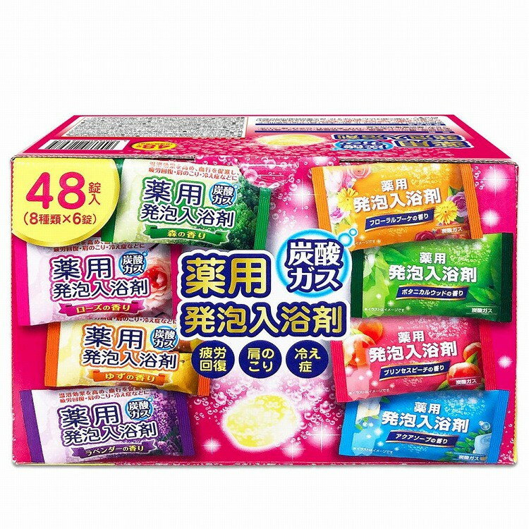 【単品10個セット】炭酸ガス薬用発泡入浴剤 48個 リベロ(代引不可)【送料無料】