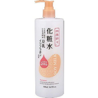 【単品5個セット】四季折々 豆乳イソフラボン 化粧水 熊野油脂(代引不可)【送料無料】 rcmdse-16339199 リコメン堂生活館 パッケージ画像