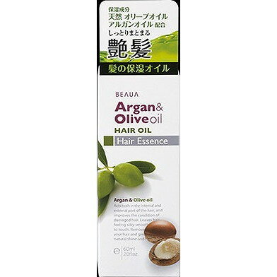 【単品2個セット】ビューア アルガン&オリーブ へアオイル 60ml 熊野油脂(代引不可)