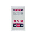 【単品10個セット】ポリ袋20L半透明 JNL241 (株)ジャパックス(代引不可)