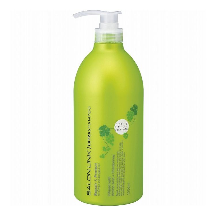 【単品7個セット】サロンリンク エクストラ シャンプー シャルドネの香り 熊野油脂 1000mL(代引不可)【送料無料】