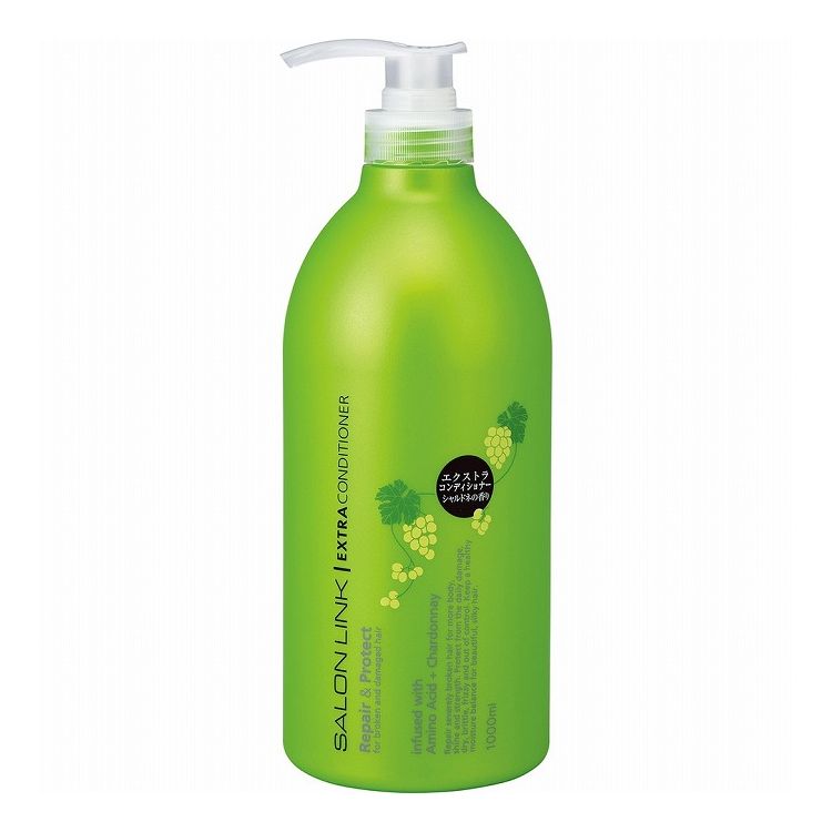 【単品16個セット】サロンリンク エクストラ コンディショナー シャルドネの香り 熊野油脂 1000mL(代引不可)【送料無料】