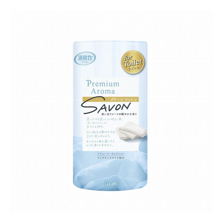 【単品10個セット】トイレの消臭力 Premium Aroma クリーンコットン エステー 400mL(代引不可)【送料無料】