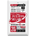 【単品13個セット】GE23 再生エコマーク袋半透明 20L 10枚 ハウスホールドジャパン(株)(代引不可)