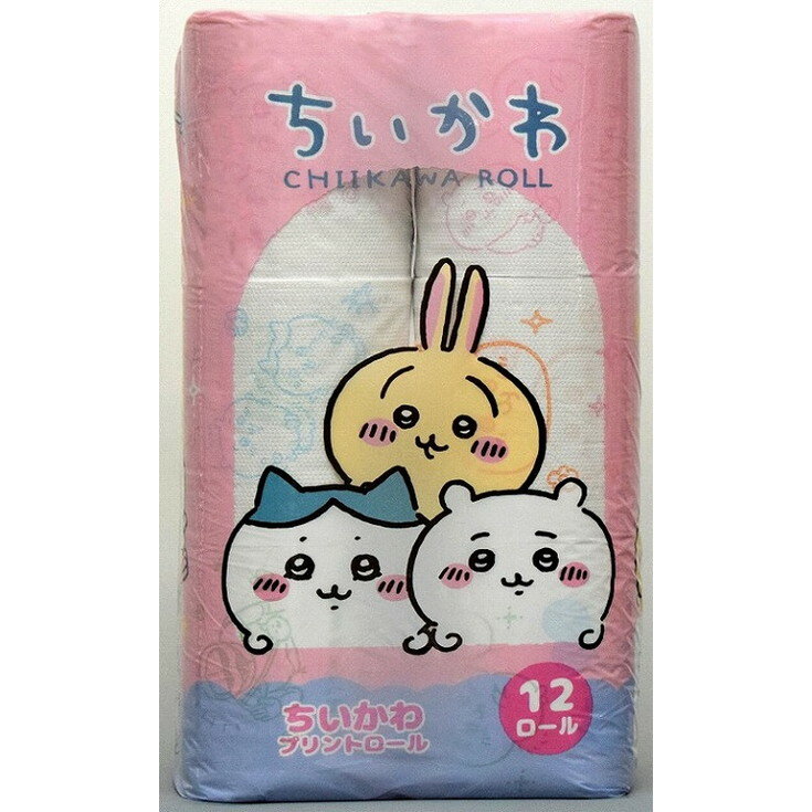 【単品4個セット】ちいかわプリントロール12ロールダブル 西日本衛材(代引不可)のサムネイル