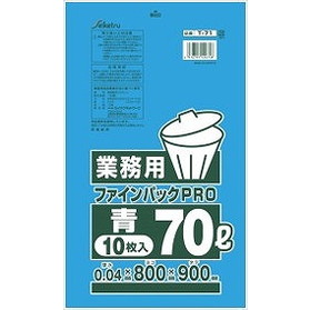 Rakuten - 【単品1個セット】業務用70型 ごみ袋T-71ブルー セイケツネットワーク(代引不可)