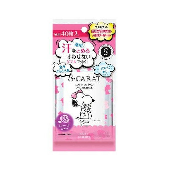 【単品18個セット】 エスカラット薬用Dパウダーシートローズ40枚 コーセーコスメポート株式会社(代引不可)【送料無料】