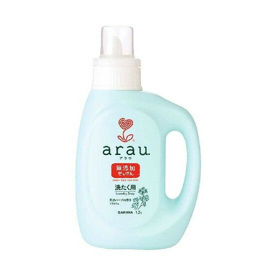 【単品3個セット】 アラウ洗たく用せっけんゼラニウム本体1200ML サラヤ株式会社(代引不可)