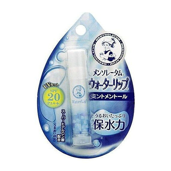 こちらは4987241125395単品が11個セットの商品ページです。以下、単品説明文【単品商品説明】たっぷりの水を抱えて唇をうるおわせる、「メンソレータム ウォーターリップ」。スーパーヒアルロン酸*1（うるおい成分）とコラーゲン*2（うるおい成分）を配合し、みずみずしい唇を目指します。また乾燥だけでなく、紫外線からも唇を守ります。さっぱりした＜ミントメントール＞の香りです。（SPF20／PA++）＊1：アセチルヒアルロン酸Na＊2：水溶性コラーゲン【製造者】ロート製薬株式会社【生産国】日本【内容量】1個【商品区分】化粧品【成分】水添ポリイソブテン、ジフェニルシロキシフェニルトリメチコン、ワセリン、ラノリン、ポリエチレン、イソノナン酸イソトリデシル、メトキシケイヒ酸エチルヘキシル、ミネラルオイル、マイクロクリスタリンワックス、アセチルヒアルロン酸Na（スーパーヒアルロン酸）、水溶性コラーゲン、アロエベラ葉エキス、スクワラン、ハチミツ、ヒアルロン酸Na、ホエイ（牛乳）、ヤシ油、酢酸トコフェロール、水、BG、DPG、t-ブチルメトキシジベンゾイルメタン、オレイン酸ポリグリセリル-4【代引きについて】こちらの商品は、代引きでの出荷は受け付けておりません。【送料について】北海道、沖縄、離島は送料を頂きます。