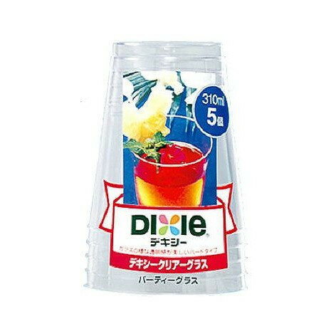 【単品12個セット】 クリアーグラス パーテイー 310ML5個 株式会社日本デキシー(代引不可)【送料無料】