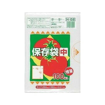樂天商城 - 【単品7個セット】 H-02保存袋中サイズ100枚HDタイプ 株式会社ジャパックス(代引不可)
