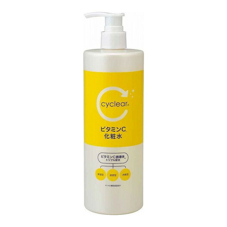 【単品15個セット】 CYCLEARビタミンC化粧水500ML 熊野油脂株式会社(代引不可)【送料無料】