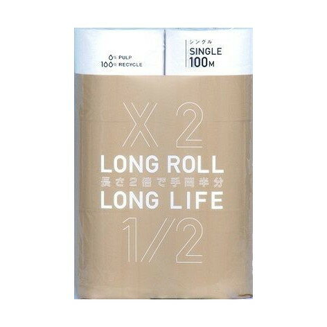 【単品6個セット】 ロングロールロングライフ12Rシングル 西日本衛材株式会社(代引不可)【送料無料】