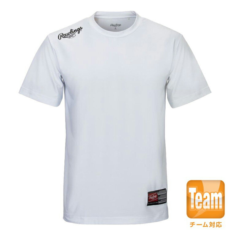 ローリングス 超伸 プレーヤーTシャツ AST10F01T ホワイト/ブラック M Rawlings 野球 ベースボール アパレル 練習着 スポーツ パンツ Tシャツ【送料無料】