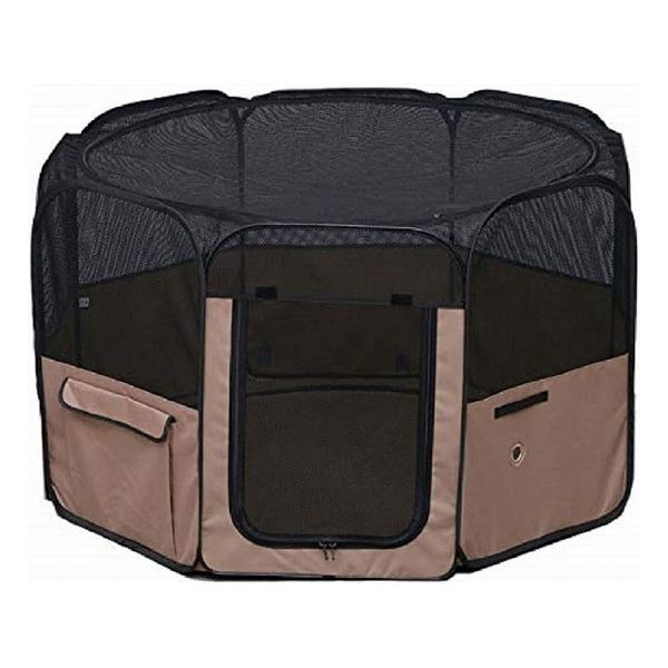 アイリスオーヤマ 折りたたみサークル Lサイズ ブラウン POTS-1260A IRIS OHYAMA【送料無料】